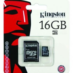 Cartão Memória Micro SD Kingston 16gb + 1 Adaptador